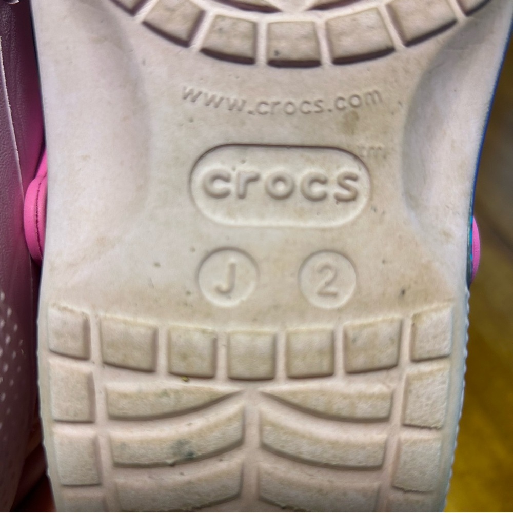 CROCS Paw Patrol Light Pink Skye & Everest | Big Girl Size 2 - Picture 9 of 9